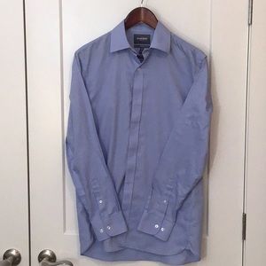 Bonobos Dress Shirt blue in Size 15 1/2 x 35  100% Cotton Long Sleeve